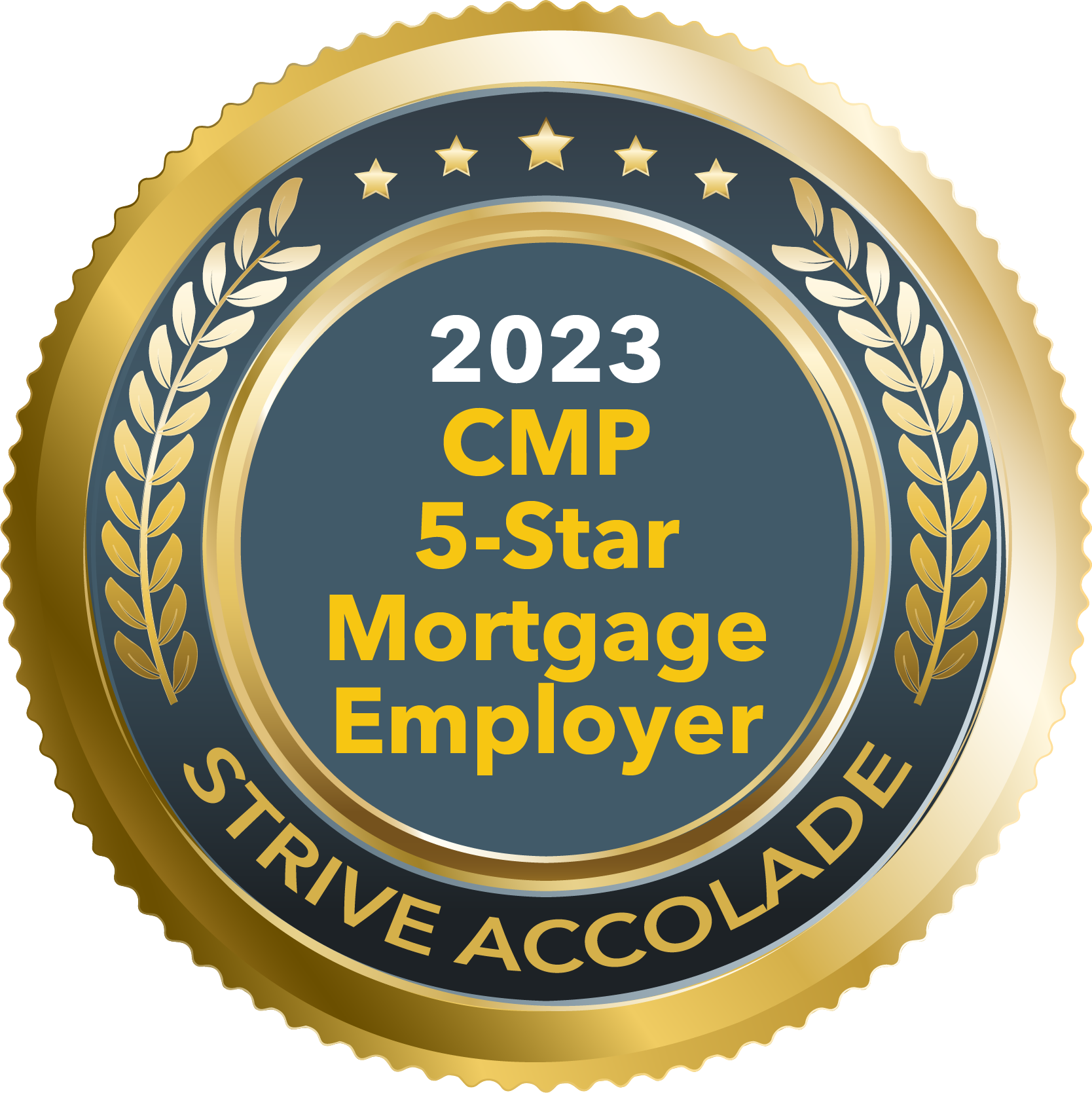 Strive is recognized by CMP as a 2023 5-star Mortgage Employer